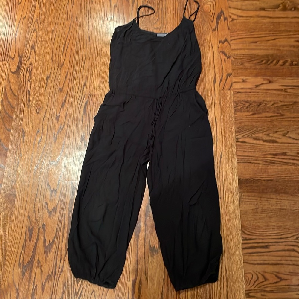 Tysa Black Linen Jumpsuit